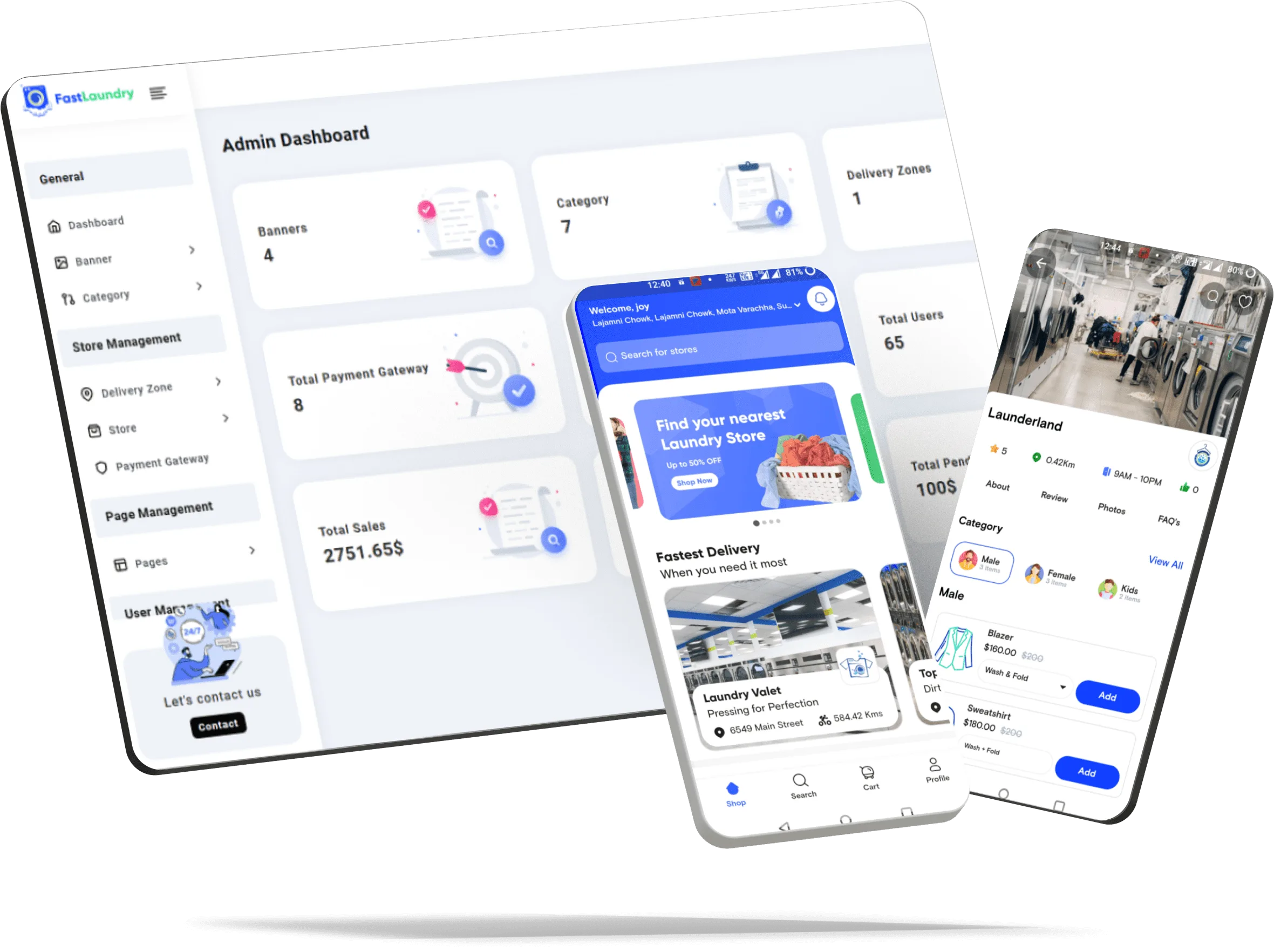 Multi-vendor Laundry Booking App Ready In 2 Days hero preview