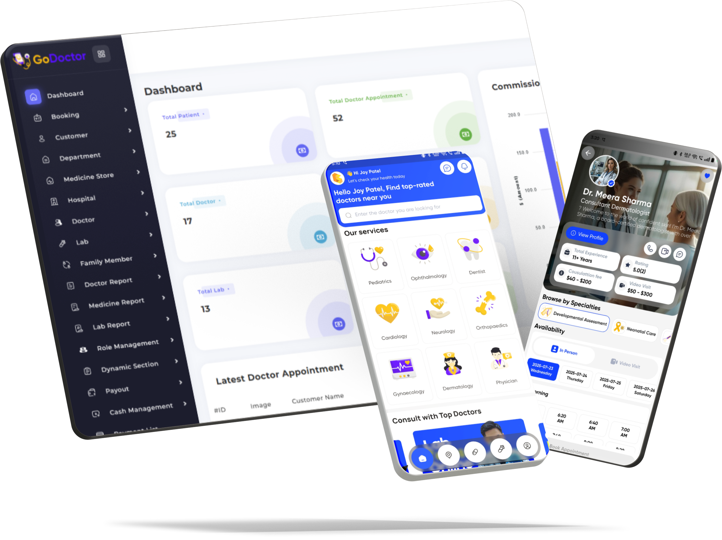 Doctor appointment app preview