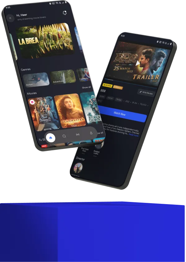 OTT live TV app preview