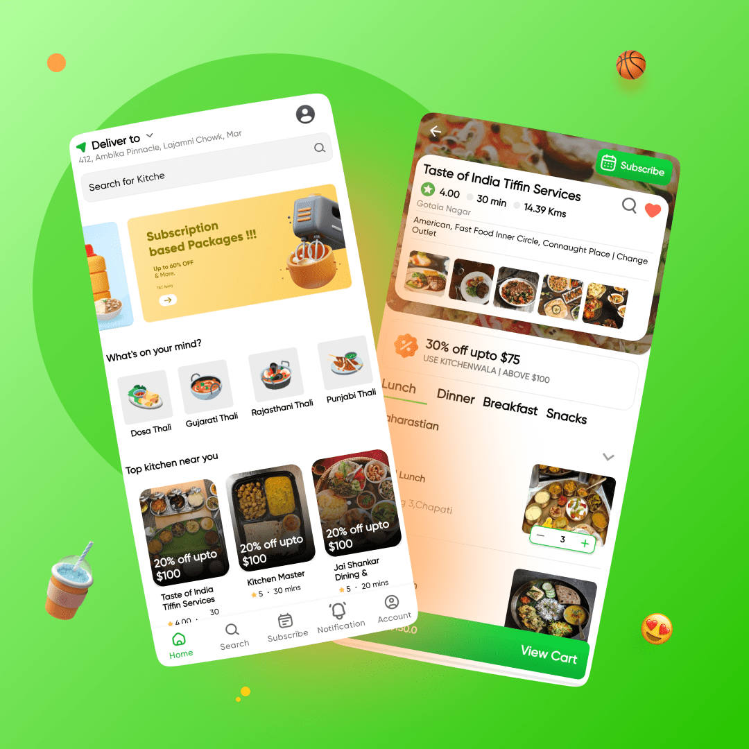 Tiffin Delivery Service App