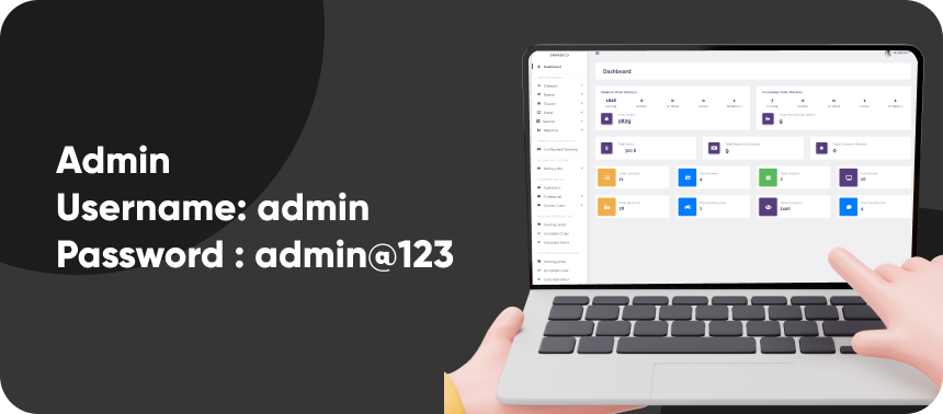 On Demand Pharmacy Delivery with Medicine Delivery and Upload Prescription App with 2 Apps & Admin